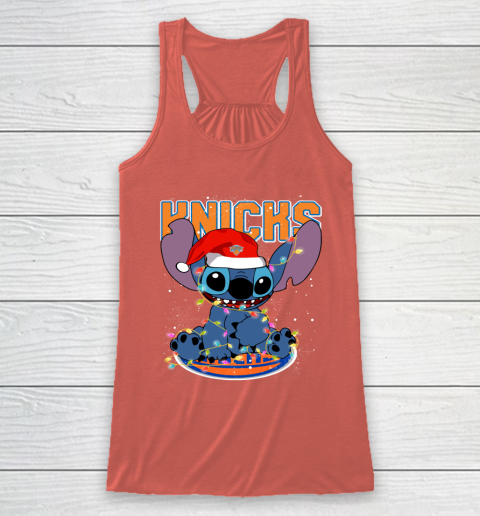 New York Knicks NBA noel stitch Basketball Christmas Racerback Tank 2