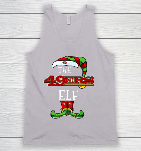 San Francisco 49ers Christmas ELF Funny NFL Tank Top 3