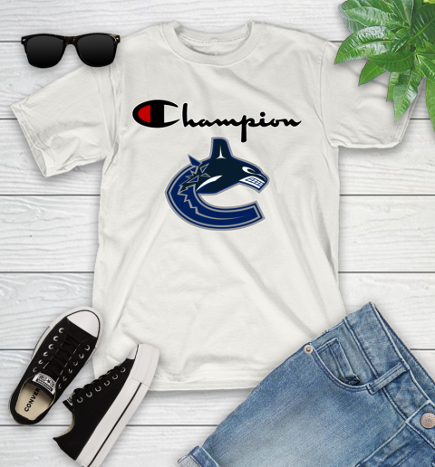 NHL Hockey Vancouver Canucks Champion Shirt Youth T-Shirt