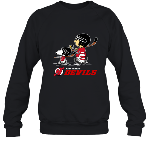 Let's Play New Jersey Devils Ice Hockey Snoopy NHL Sweatshirt