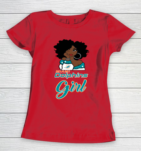 Miami Dolphins Girl NFL Women's T-Shirt 10