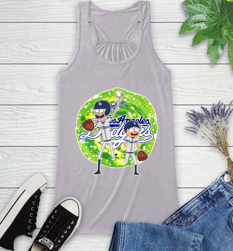 MLB Los Angeles Dodgers Rick And Morty Baseball Sports Racerback Tank 5