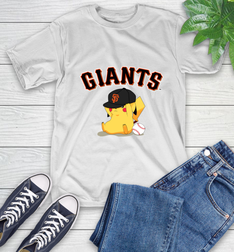MLB Pikachu Baseball Sports San Francisco Giants T-Shirt