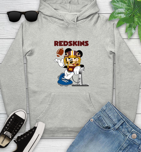 NFL Washington Redskins Mickey Mouse Disney Super Bowl Football T Shirt Youth Hoodie