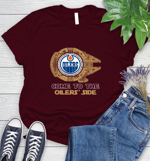 NHL Come To The Edmonton Oilers Wars Hockey Sports Women's T-Shirt 7