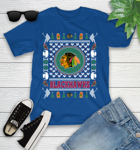 Chicago Blackhawks Merry Christmas NHL Hockey Loyal Fan Ugly Shirt 111