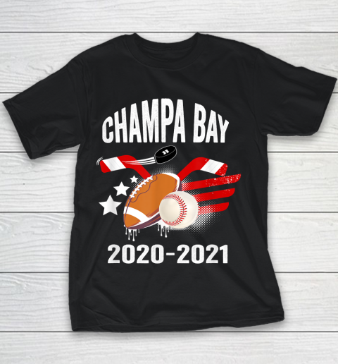 Champa Bay Shirt Winners 2020 2021 Vintage Tampa Champions Youth T-Shirt