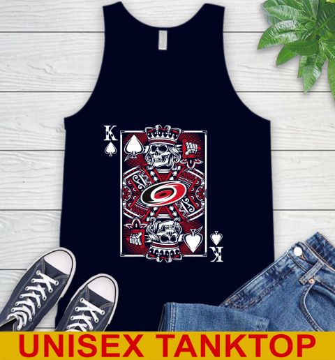 Carolina Hurricanes NHL Hockey The King Of Spades Death Cards Shirt Tank Top 2