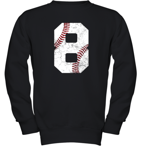 Kids 8th Birthday T Shirt Baseball Boys Kids Eight 8 Eighth Gift Youth Sweatshirt