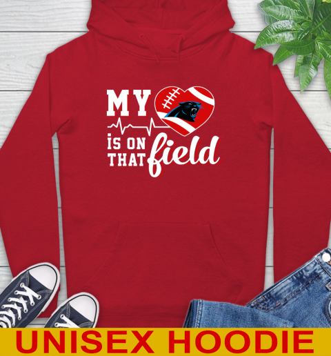 NFL My Heart Is On That Field Football Sports Carolina Panthers Hoodie 10