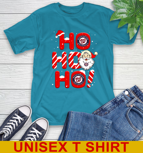 Washington Nationals MLB Baseball Ho Ho Ho Santa Claus Merry Christmas Shirt T-Shirt 9
