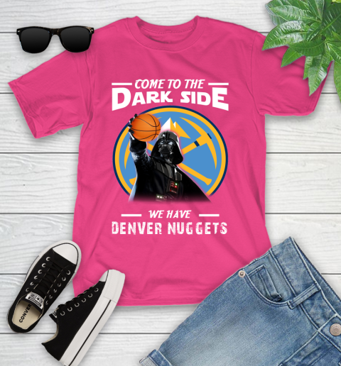 NBA Come To The Dark Side We Have Denver Nuggets Star Wars Darth Vader Basketball Youth T-Shirt 11