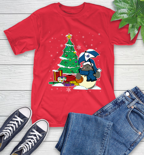 Charlotte Hornets NBA Basketball Cute Tonari No Totoro Christmas Sports T-Shirt 11