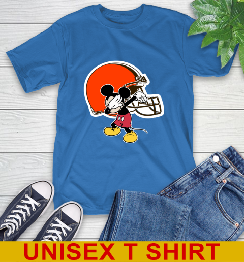 Cleveland Browns NFL Football Dabbing Mickey Disney Sports T-Shirt 9
