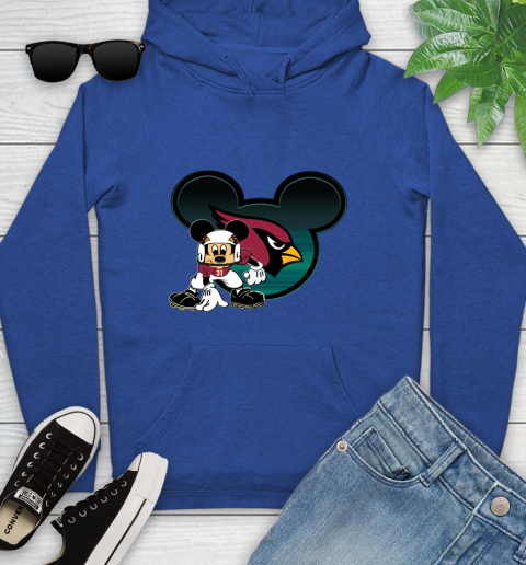 NFL Arizona Cardinals Mickey Mouse Disney Football T Shirt Youth Hoodie 9