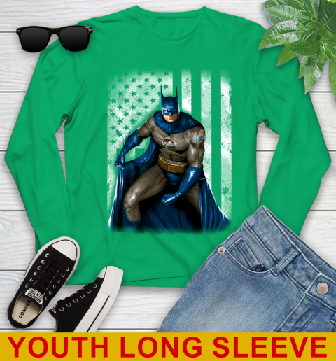 Los Angeles Dodgers MLB Baseball Batman DC American Flag Shirt Youth Long Sleeve 7
