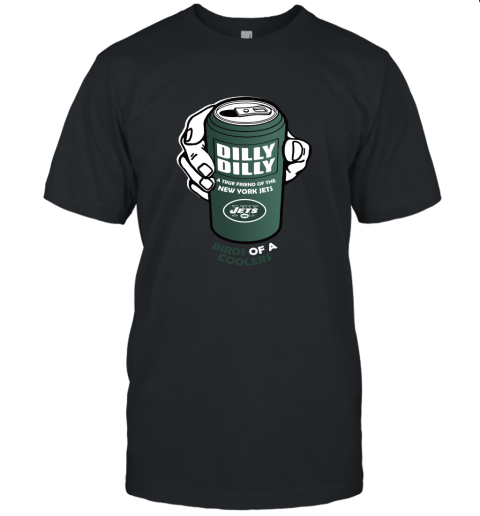 Bud Light Dilly Dilly! New York Jets Birds Of A Cooler Unisex Jersey Tee