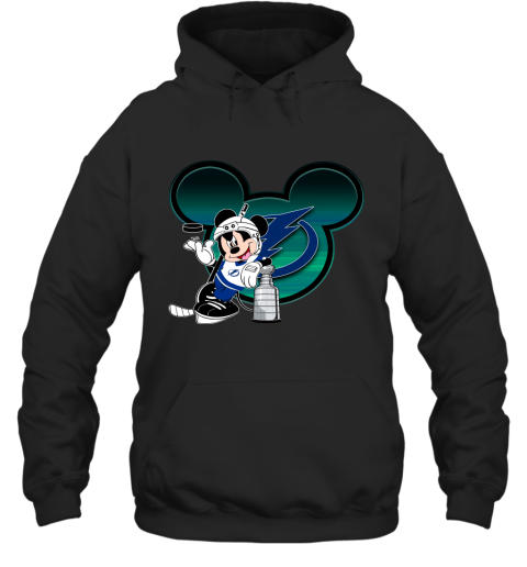 NHL Tampa Bay Lightning Stanley Cup Mickey Mouse Disney Hockey T Shirt YJQjLsyw9mj hoodie 23 95 151514 front black