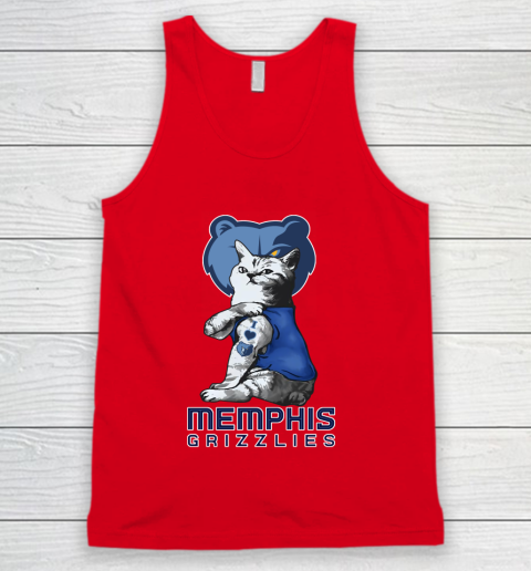 NBA Basketball My Cat Loves Memphis Grizzlies Tank Top 5