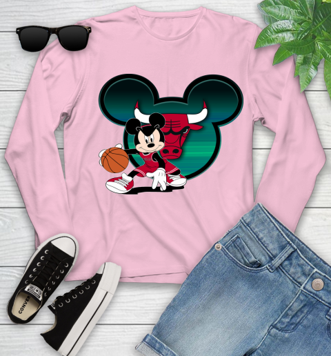NBA Chicago Bulls Mickey Mouse Disney Basketball Youth Long Sleeve 10