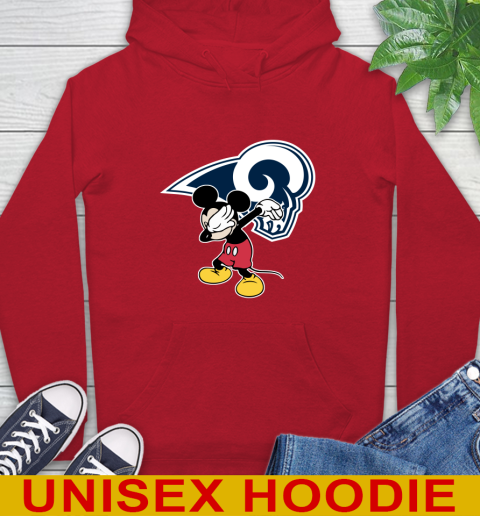 Los Angeles Rams NFL Football Dabbing Mickey Disney Sports Hoodie 10