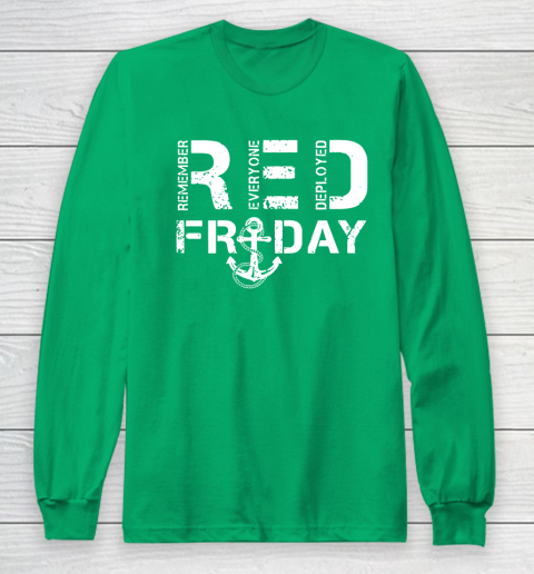 On Fridays We Wear Red Friday Military Navy Soldiers Long Sleeve T-Shirt 4