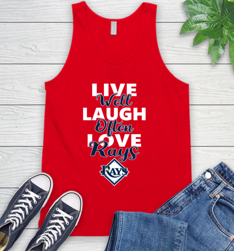 MLB Baseball Tampa Bay Rays Live Well Laugh Often Love Shirt Tank Top 5