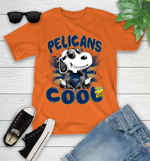 NBA Basketball New Orleans Pelicans Cool Snoopy Shirt Youth T-Shirt 8
