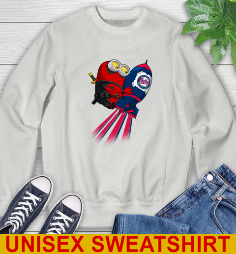 MLB Baseball Minnesota Twins Deadpool Minion Marvel Shirt Sweatshirt 5