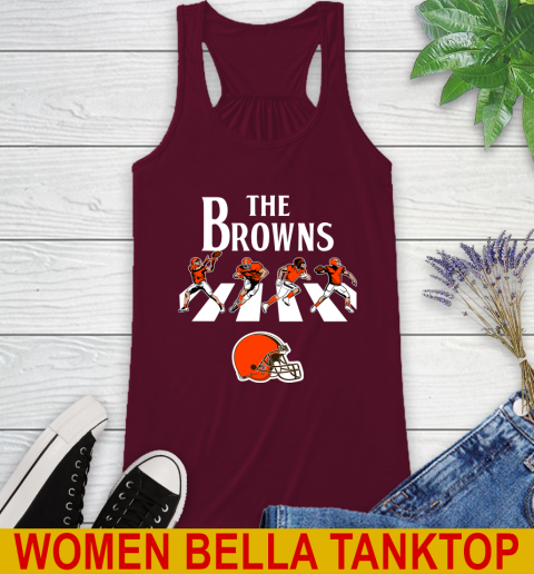 NFL Football Cleveland Browns The Beatles Rock Band Shirt Racerback Tank 2