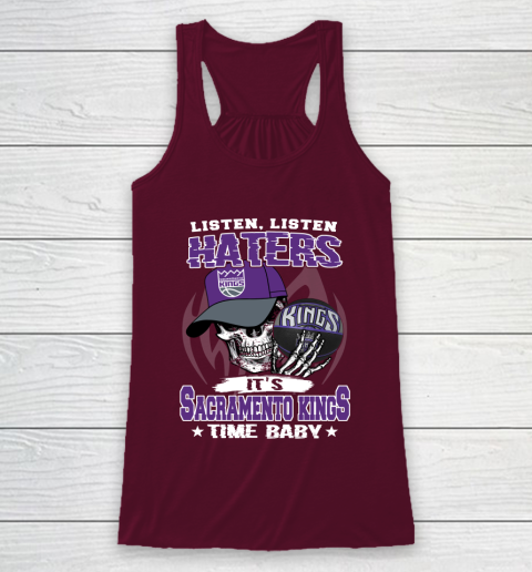 Listen Haters It is KINGS Time Baby NBA Racerback Tank 2