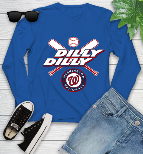 MLB Washington Nationals Dilly Dilly Baseball Sports Youth Long Sleeve 9