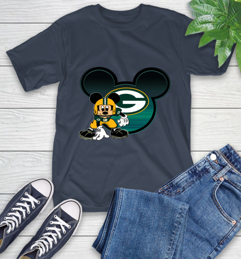 NFL Green Bay Packers Mickey Mouse Disney Football T Shirt T-Shirt 4