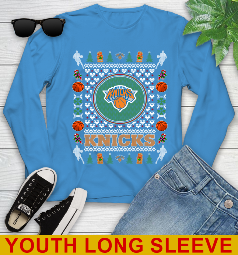 New York Knicks Merry Christmas NBA Basketball Loyal Fan Youth Long Sleeve 8