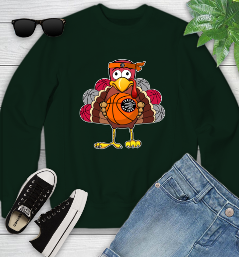 Toronto Raptors Turkey thanksgiving day Youth Sweatshirt 10