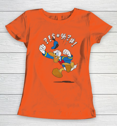 Disney Mickey And Friends Donald Angry Jump Women's T-Shirt 3