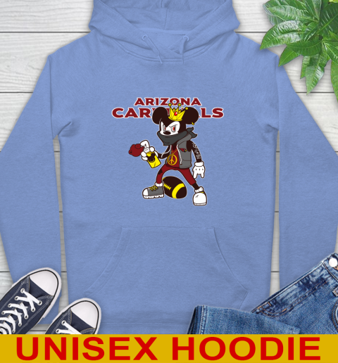 Arizona Cardinals NFL Football Mickey Peace Sign Sports Hoodie 11