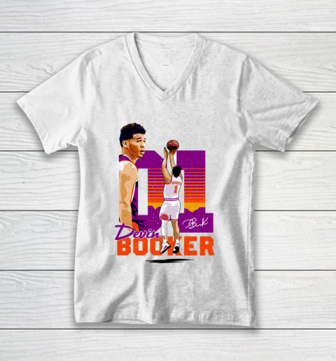 Devin Booker 01 Phoenix Suns V-Neck T-Shirt