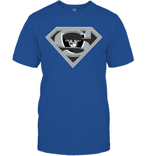 Oakland Raiders NFL LOGO Superman squn oakland raiders nfl logo superman classic t shirt 2 front royal