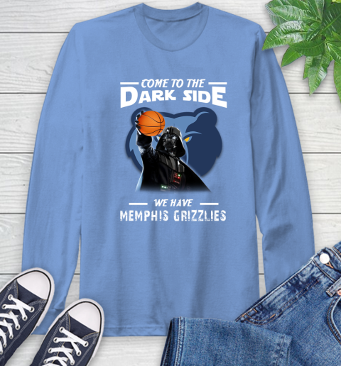 NBA Come To The Dark Side We Have Memphis Grizzlies Star Wars Darth Vader Basketball Long Sleeve T-Shirt 12