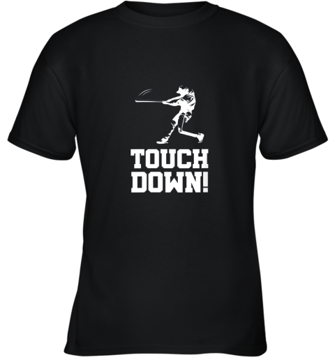 Baseball Inspired Touchdown Funny Parody Homerun Hit Youth T-Shirt