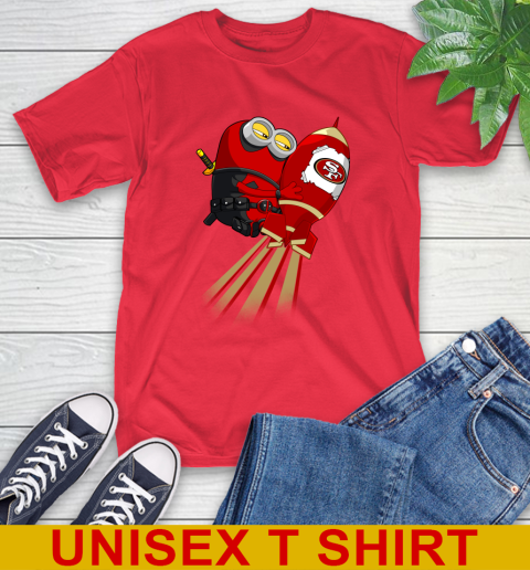 NFL Football San Francisco 49ers Deadpool Minion Marvel Shirt T-Shirt 12