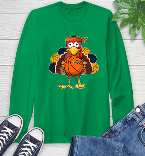 Utah Jazz Turkey thanksgiving day Long Sleeve T-Shirt 7