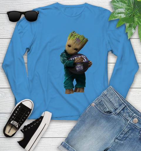 NBA Groot Guardians Of The Galaxy Basketball Sports Sacramento Kings Youth Long Sleeve 7