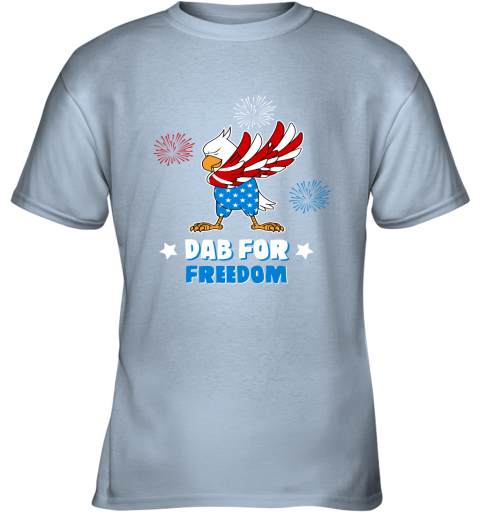 Bald Eagle American Dab For Freedom 4th Of July Youth T-Shirt