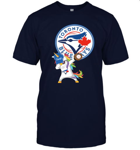 Hip Hop Dabbing Unicorn Flippin Love Toronto Blue Jays Unisex Jersey Tee