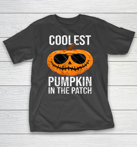 Halloween Pumpkin Face Patch Costume T-Shirt