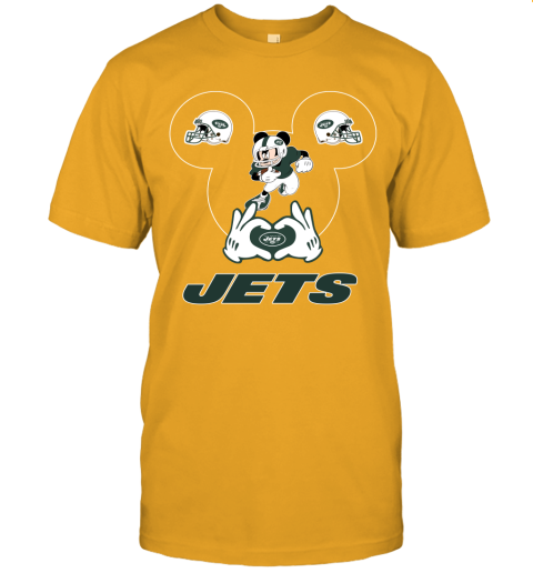 pjjl i love the jets mickey mouse new york jets jersey t shirt 60 front gold