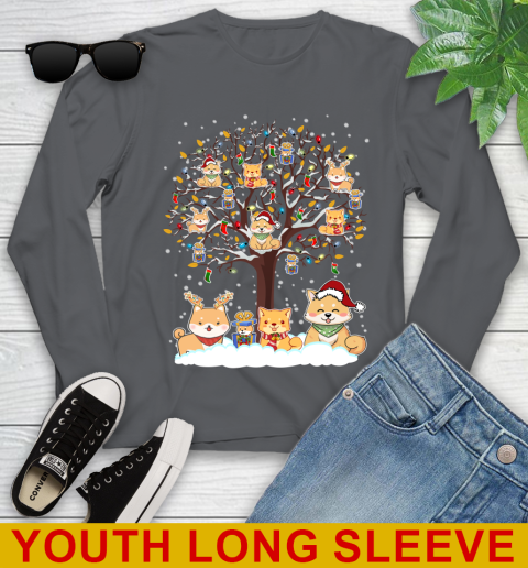 Shiba inu dog pet lover light christmas tree shirt 125