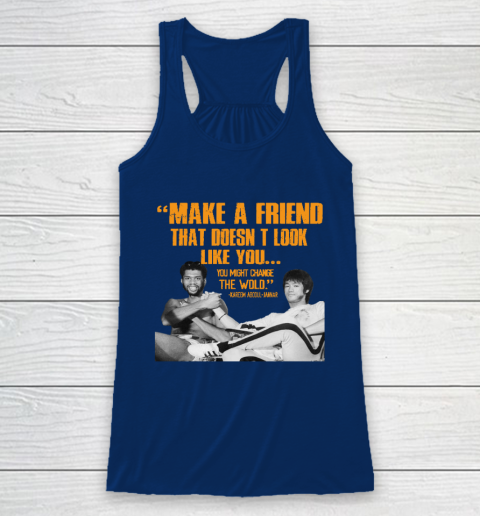 Kareem Abdul Jabbar Shirt Make A Friend That Doesn't Look Like You Racerback Tank 6